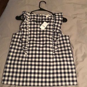 J. Crew plaid tank